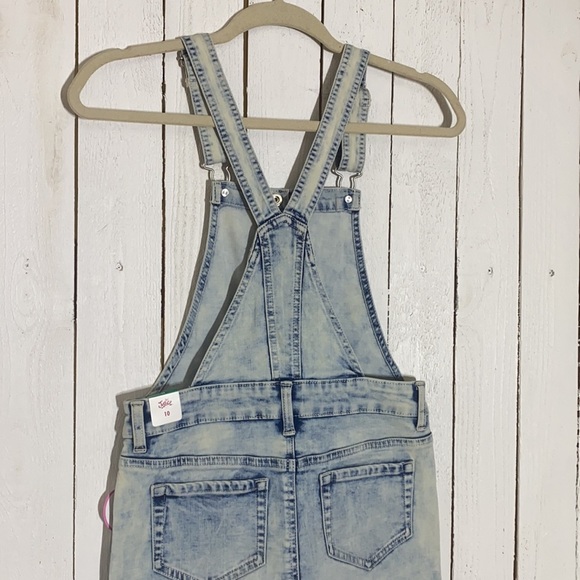 Acid Wash Button Up Skirtall - Picture 13 of 15